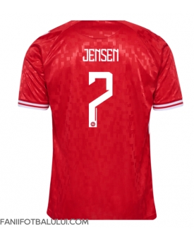 Danemarca Mathias Jensen #7 Tricou Fotbal Replică European 2024 Barbati Acasa